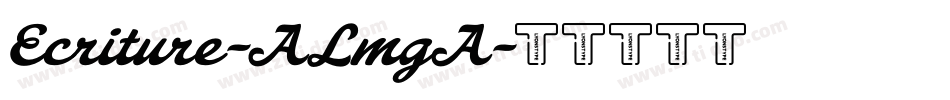 Ecriture-ALmgA字体转换