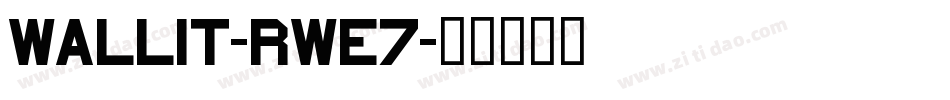WallIt-rWE7字体转换