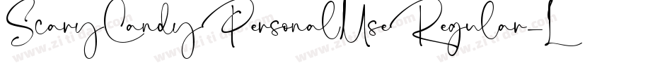 ScaryCandyPersonalUseRegular-L3Jny字体转换