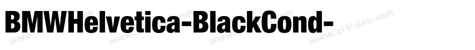 BMWHelvetica-BlackCond字体转换