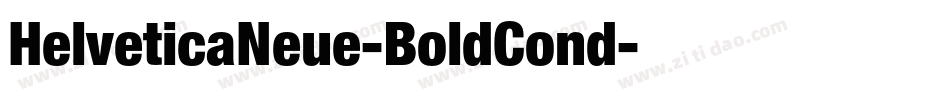HelveticaNeue-BoldCond字体转换 HelveticaNeue-BoldCond字体转换
