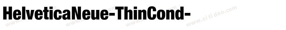 HelveticaNeue-ThinCond字体转换