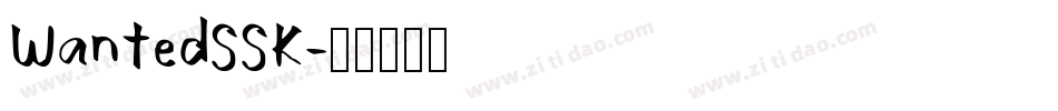 WantedSSK字体转换