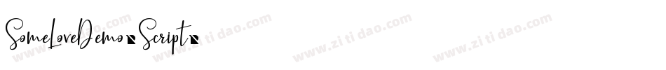 SomeLoveDemo-Script字体转换