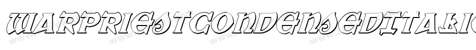 WarPriestCondensedItalic-vx8L字体转换