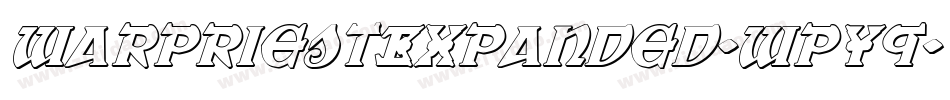 WarPriestExpanded-wpY9字体转换