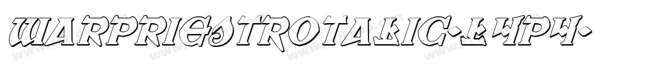WarPriestRotalic-L4p4字体转换