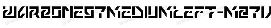 Warzone97MediumLeft-m27V字体转换