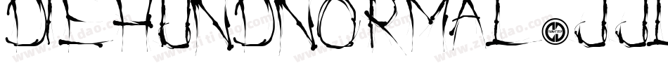 DieHundNormal-JJLm字体转换