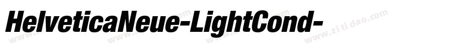 HelveticaNeue-LightCond字体转换 HelveticaNeue-LightCond字体转换