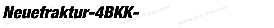 Neuefraktur-4BKK字体转换