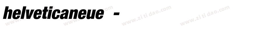 helveticaneue字体字体转换
