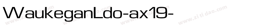 WaukeganLdo-ax19字体转换