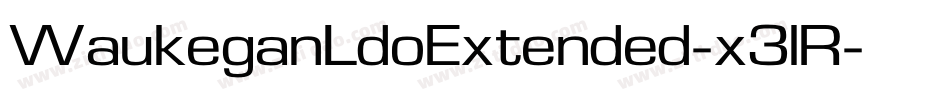 WaukeganLdoExtended-x3lR字体转换