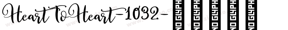 HeartToHeart-1032字体转换