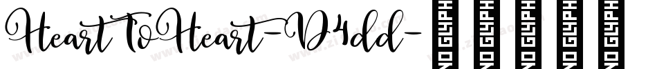 HeartToHeart-D4dd字体转换
