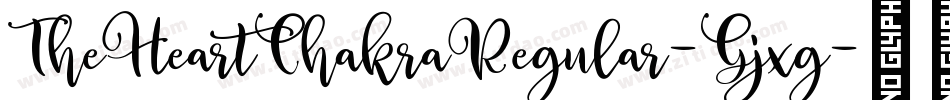 TheHeartChakraRegular-Gjxg字体转换