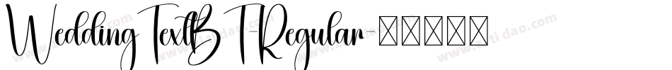 WeddingTextBT-Regular字体转换
