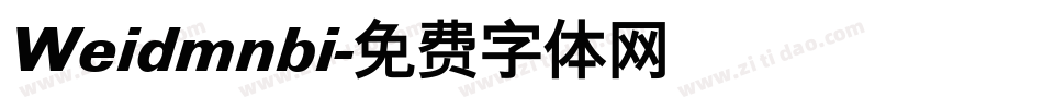 Weidmnbi字体转换