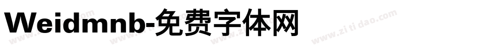 Weidmnb字体转换
