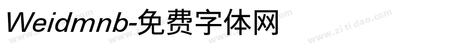 Weidmnb字体转换