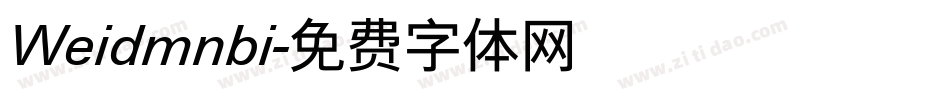 Weidmnbi字体转换
