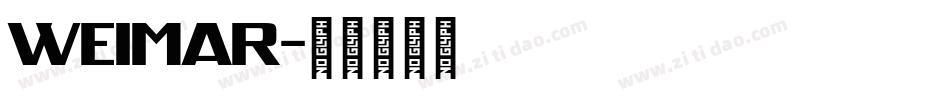 weimar字体转换