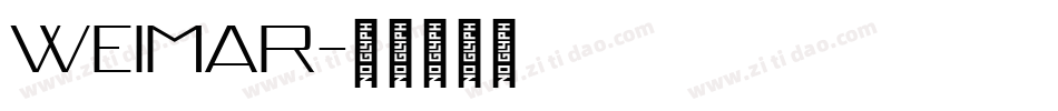 weimar字体转换