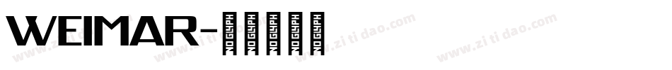 weimar字体转换