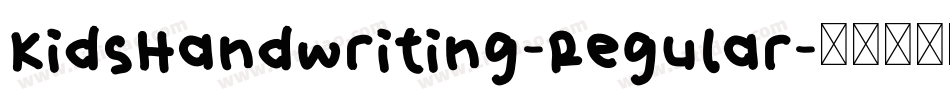 KidsHandwriting-Regular字体转换