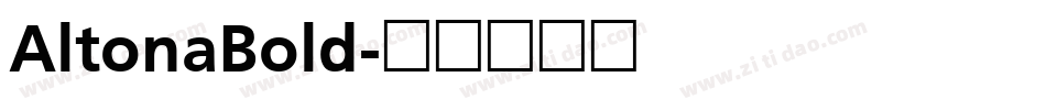 AltonaBold字体转换