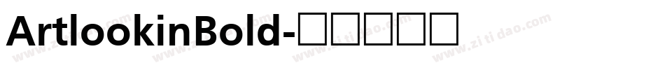 ArtlookinBold字体转换