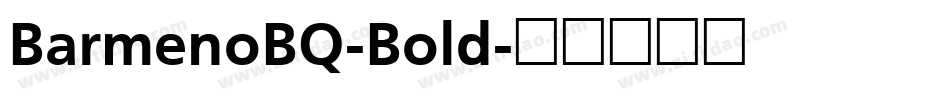 BarmenoBQ-Bold字体转换