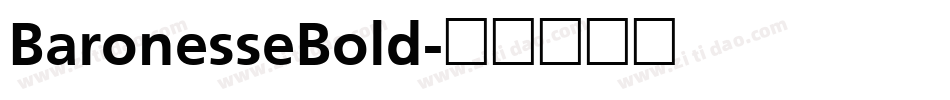 BaronesseBold字体转换