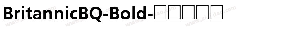 BritannicBQ-Bold字体转换