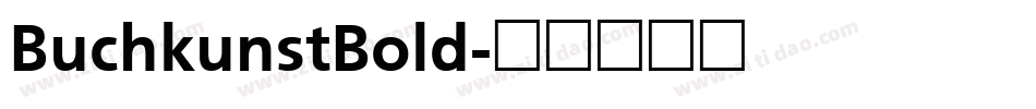 BuchkunstBold字体转换