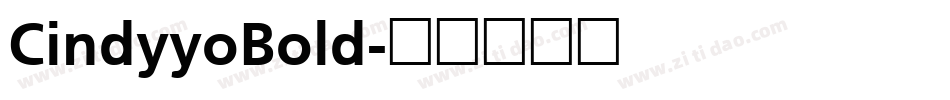 CindyyoBold字体转换