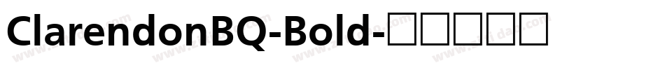 ClarendonBQ-Bold字体转换