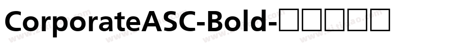 CorporateASC-Bold字体转换