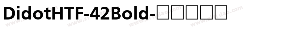 DidotHTF-42Bold字体转换