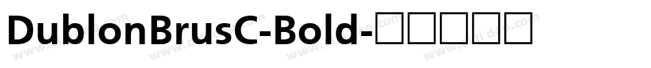 DublonBrusC-Bold字体转换
