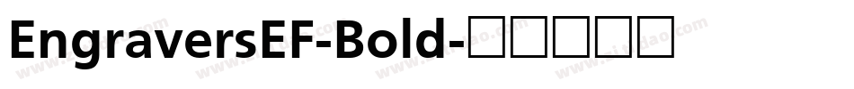 EngraversEF-Bold字体转换