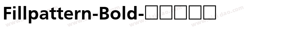 Fillpattern-Bold字体转换
