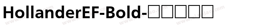 HollanderEF-Bold字体转换