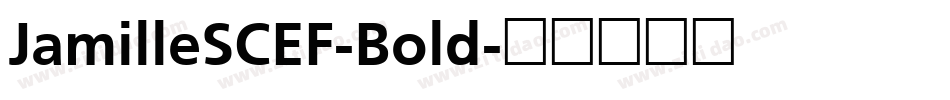JamilleSCEF-Bold字体转换