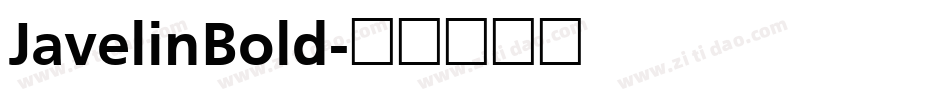 JavelinBold字体转换
