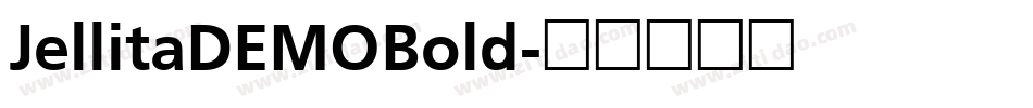 JellitaDEMOBold字体转换