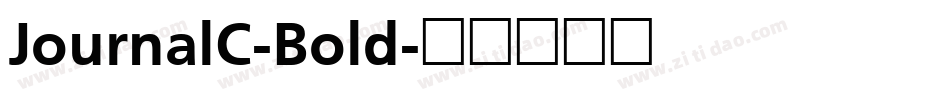 JournalC-Bold字体转换