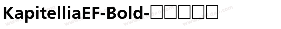 KapitelliaEF-Bold字体转换