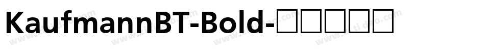 KaufmannBT-Bold字体转换